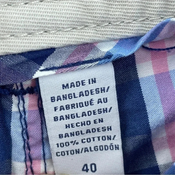 Izod Shorts plaid Mens Size 40 2983 - Picture 7 of 9